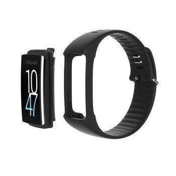 Змінний силіконовий браслет для Polar A360 чорний S — фото 2
