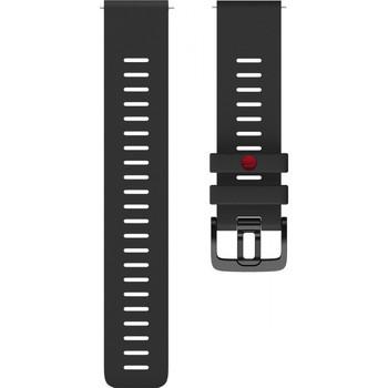 Ремінець силіконовий для годинника Polar 22 мм Black M/L