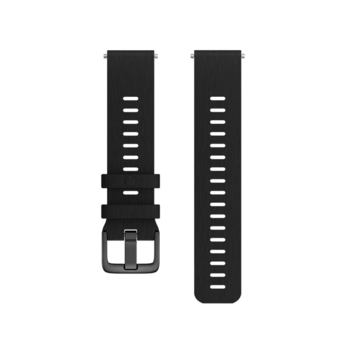 Ремінець силіконовий для годинника Polar 20 мм Black S/L