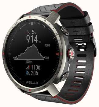 Пульсометр Polar Grit X Pro Titan Perforated Leather Strap M/L Акція