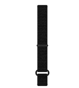 Ремінець нейлоновий для годинника Polar 20 мм Hook & Loop Black M/L